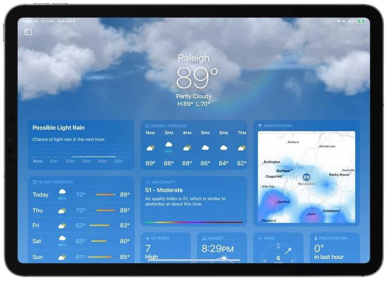 锡林浩特苹果手机维修分享iOS 16 天气应用有哪些新变化 
