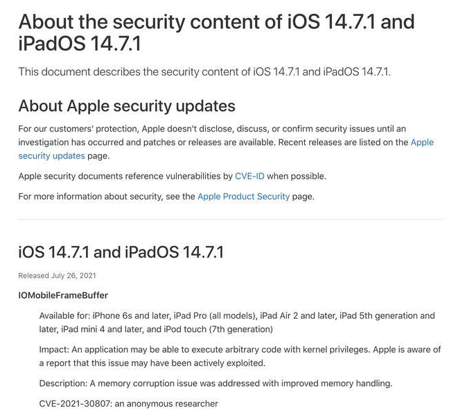 锡林浩特苹果手机维修分享iOS 14.7.1 正式版更新内容及升级方法 